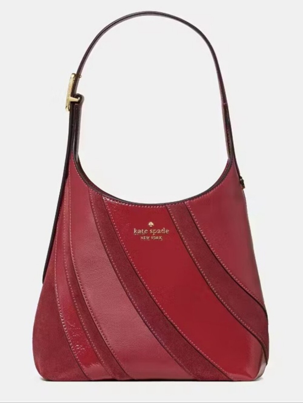 NWT Kate Spade 454 Suede Mix Small Shoulder Bag